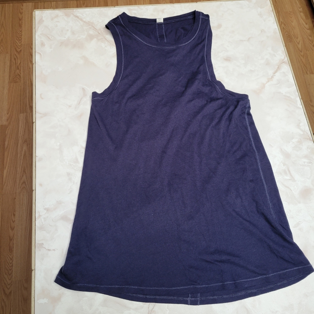 Lululemon Bend & Twist Tank Top Size 6 Navy Blue Sleeveless Athletic Yoga